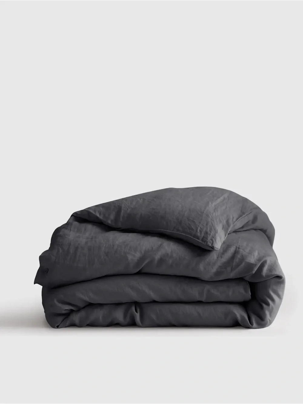 QUINCE NWOT European Linen Duvet Cover King - Charcoal